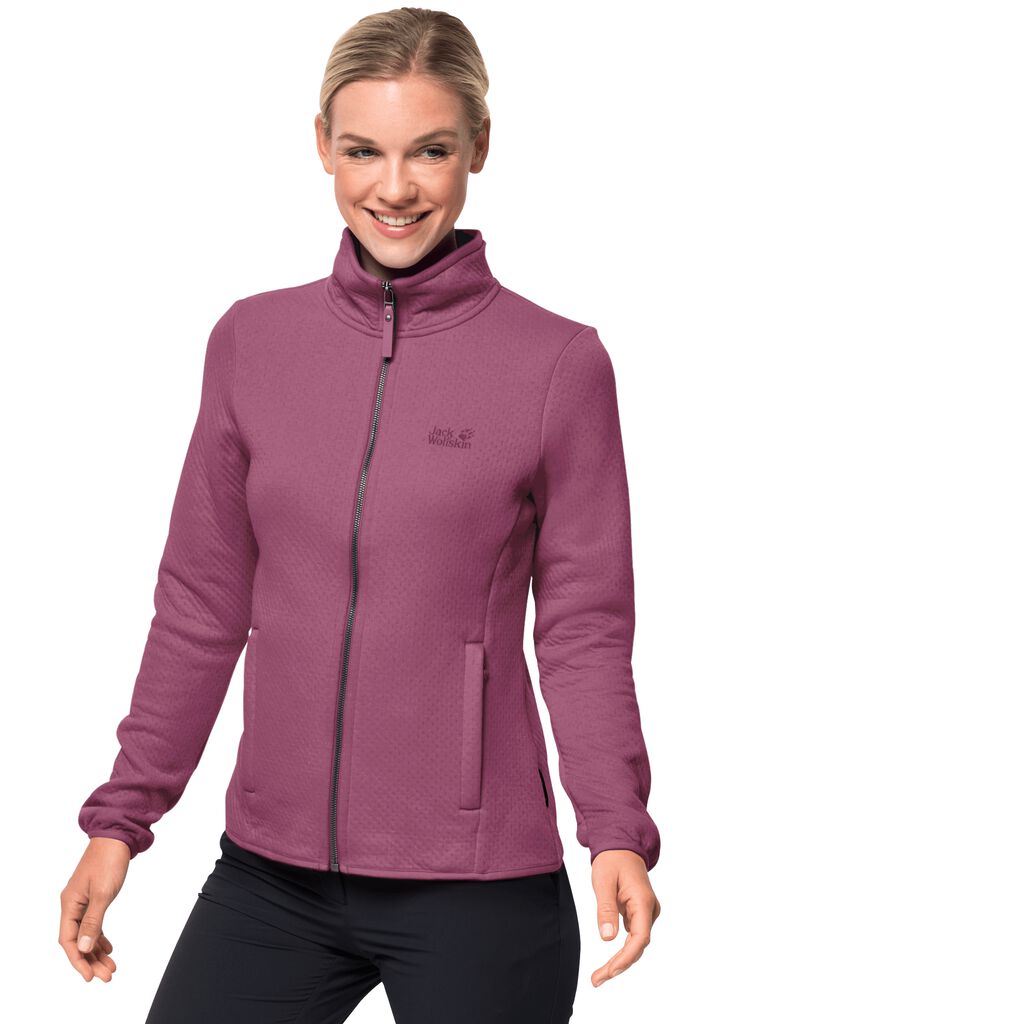 Jack Wolfskin NATORI fleece ζακετεσ γυναικεια μωβ | GR7387319